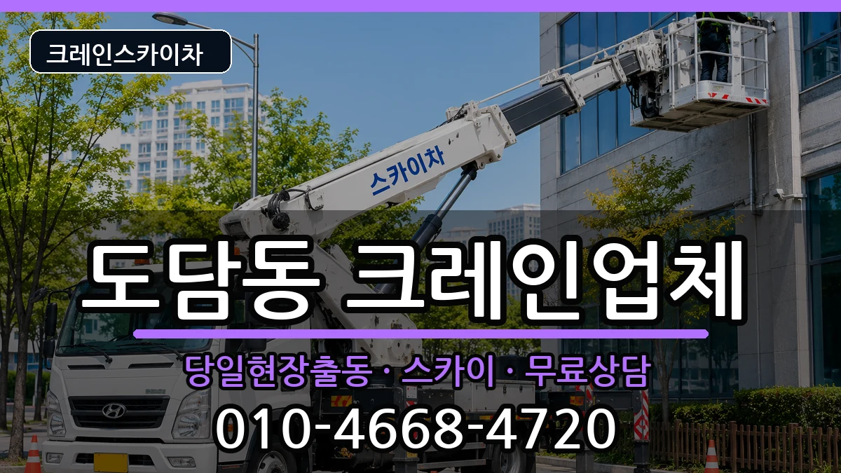 세종특별자치시 도담동  크레인 절차형