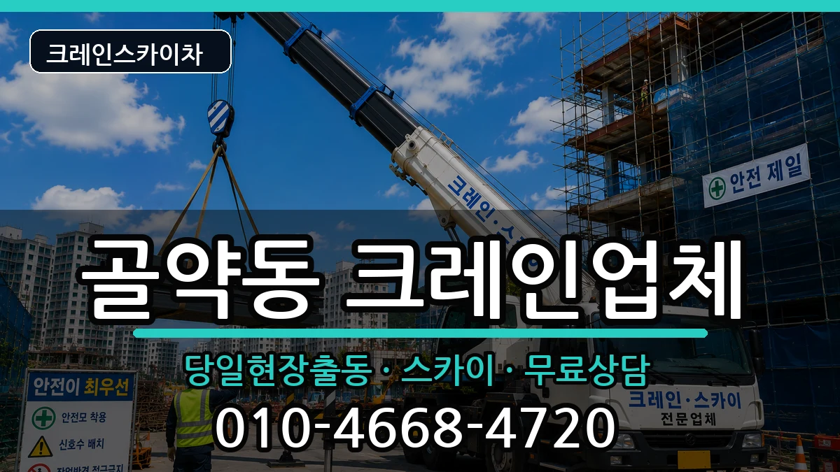 전라남도 광양시 골약동  크레인 비교형