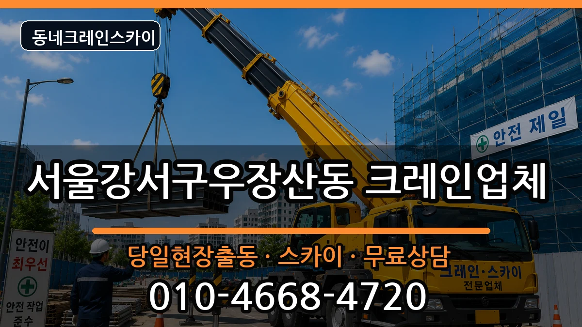 서울강서구우장산동 크레인 장비 처리 안내 이미지 3
