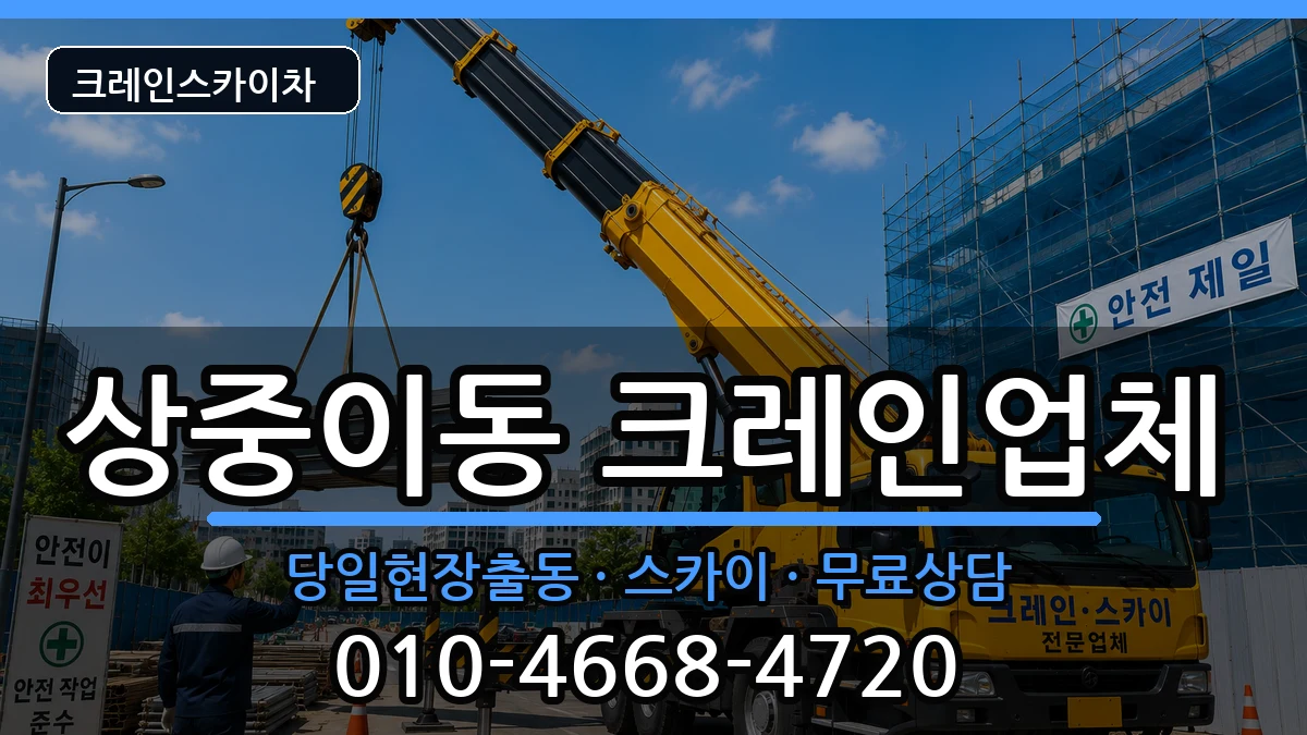대구광역시서구상중이동 크레인 대구광역시서구상중이동 크레인 장비 처리 안내 이미지 1