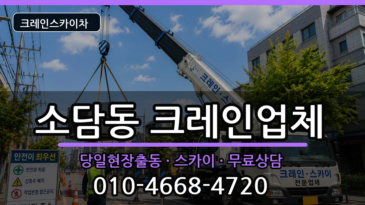 세종특별자치시소담동 크레인 장비 처리 안내 이미지 1
