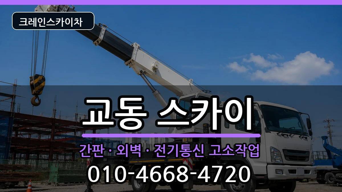 충청북도제천시교동 스카이 충청북도제천시교동 스카이 장비 처리 안내 이미지 2