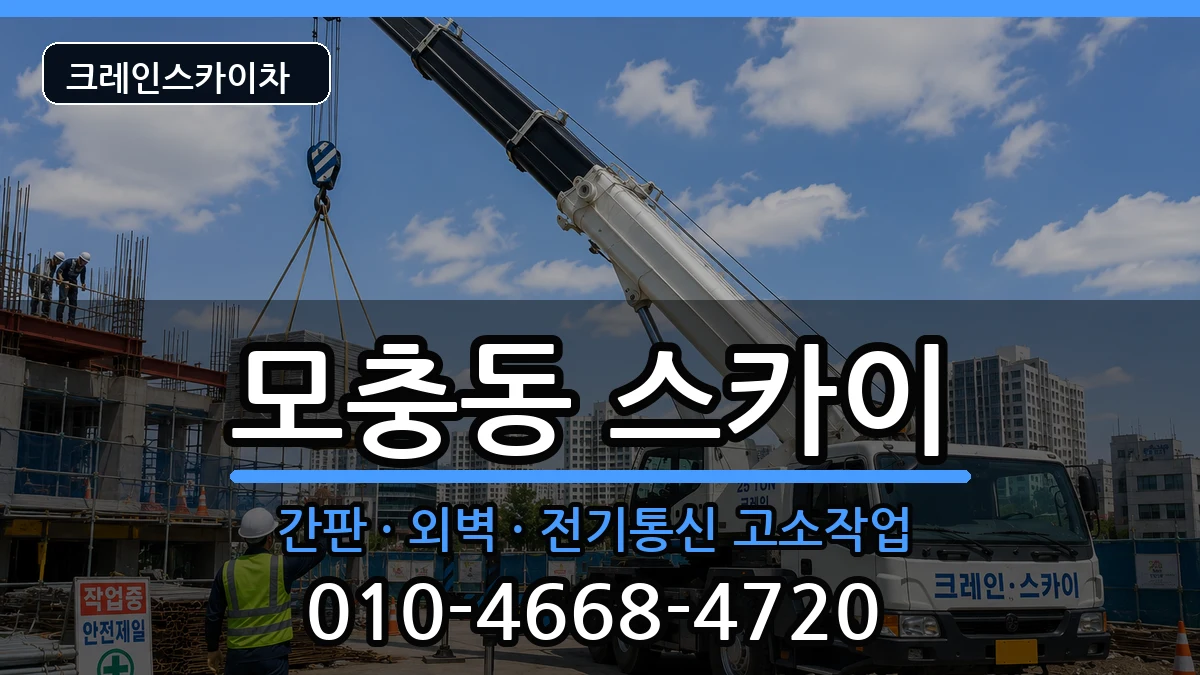 충청북도청주시서원구모충동 스카이 충청북도청주시서원구모충동 스카이 장비 처리 안내 이미지 2
