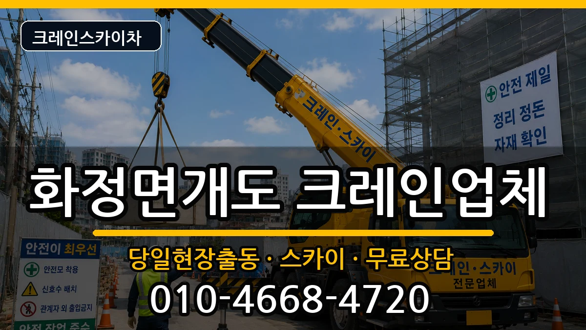 전라남도여수시화정면개도 크레인 장비 처리 안내 이미지 3