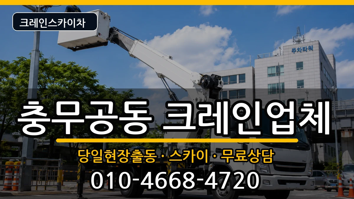 경상남도진주시충무공동 크레인 경상남도진주시충무공동 크레인 장비 처리 안내 이미지 1