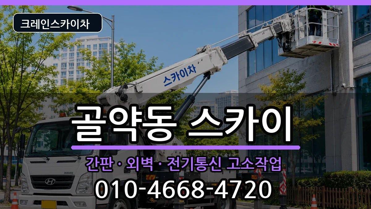 전라남도광양시골약동 스카이 장비 처리 안내 이미지 1
