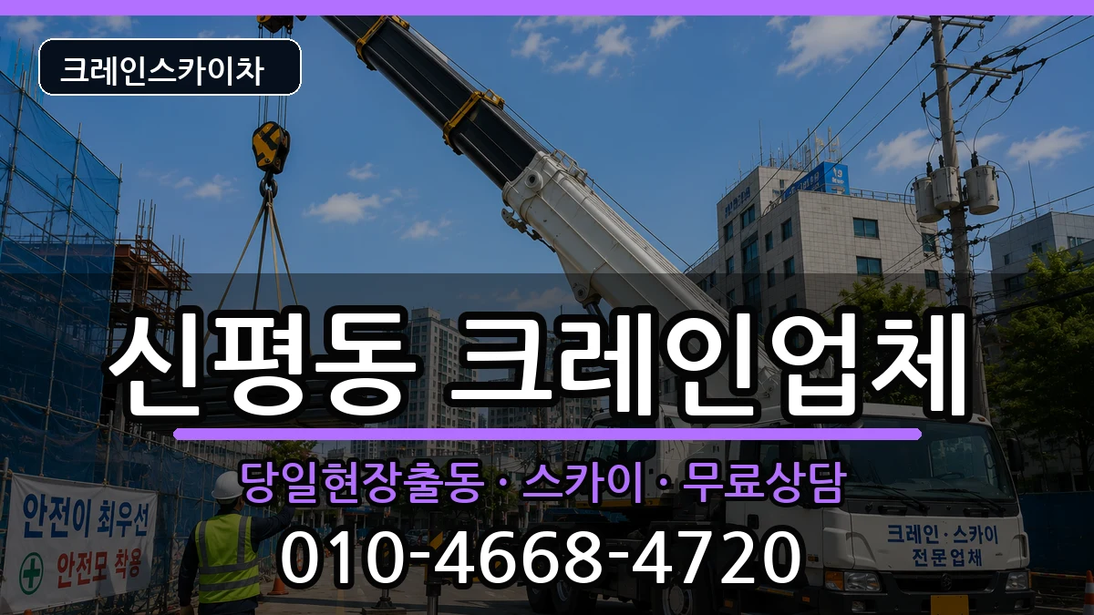 부산광역시사하구신평동 크레인 장비 처리 안내 이미지 2