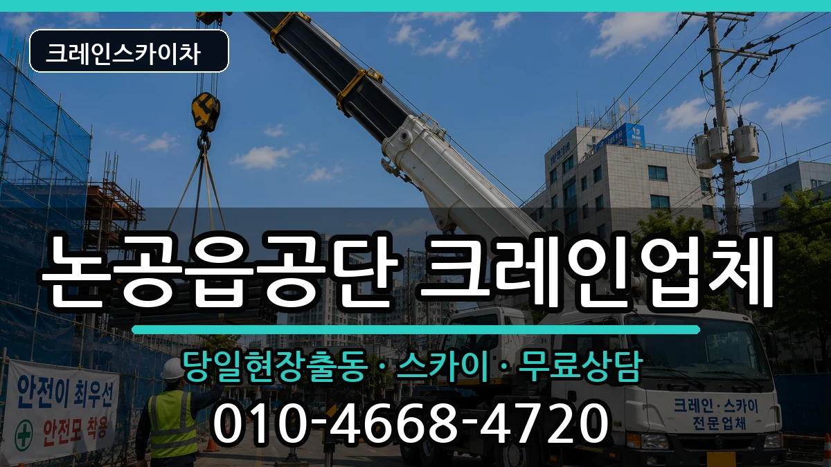 대구광역시달성군논공읍공단 크레인 장비 처리 안내 이미지 3