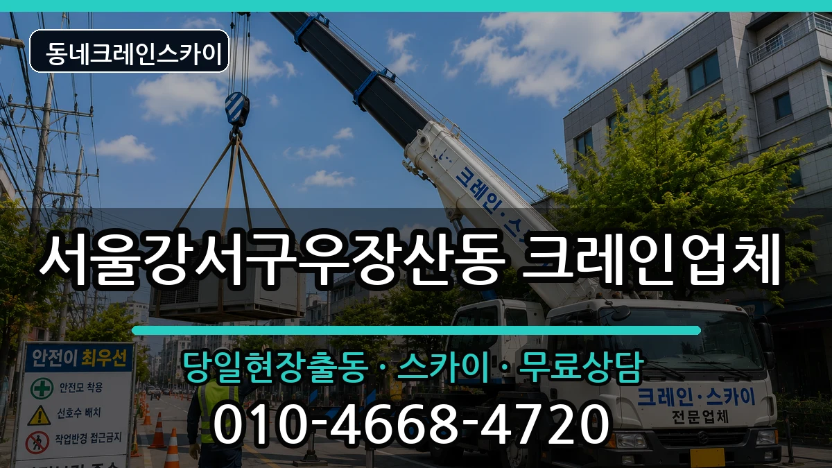 서울강서구우장산동 크레인 장비 처리 안내 이미지 2