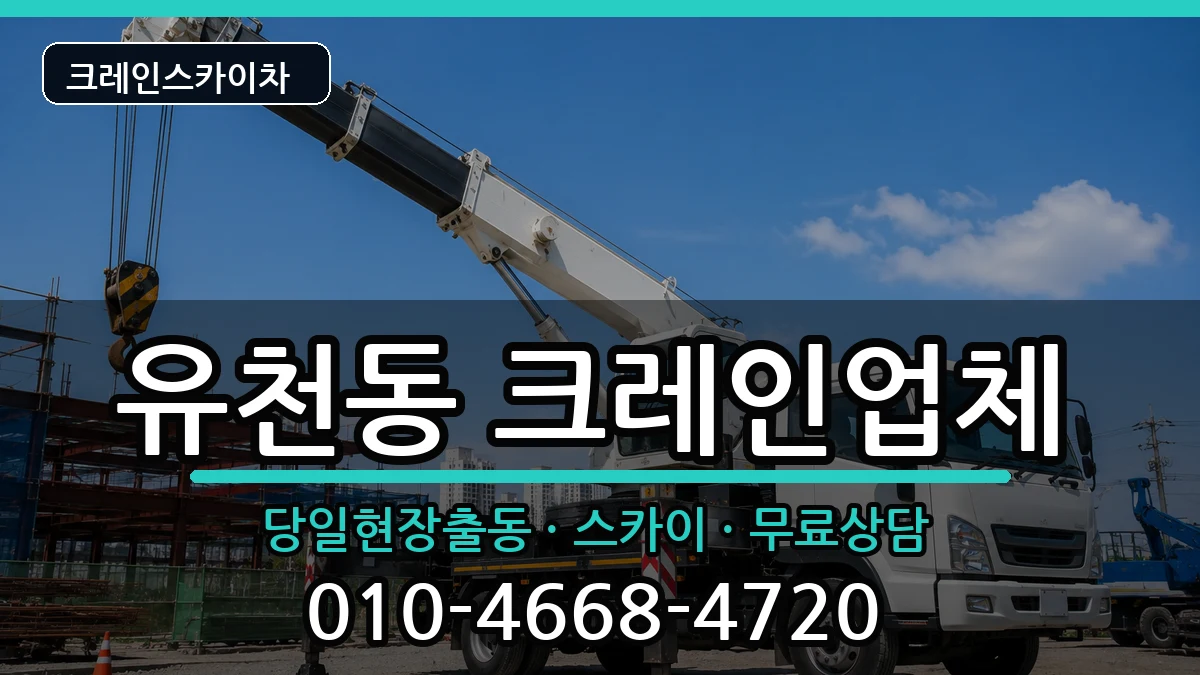 대전광역시 중구 유천동  크레인 비용형