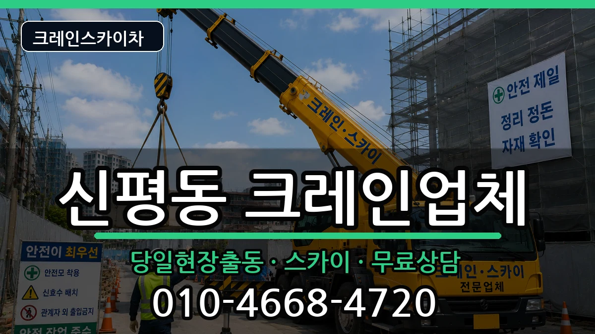 부산광역시사하구신평동 크레인 장비 처리 안내 이미지 3