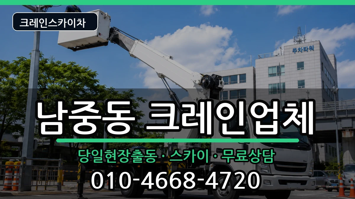 전북특별자치도 익산시 남중동  크레인 주의사항형
