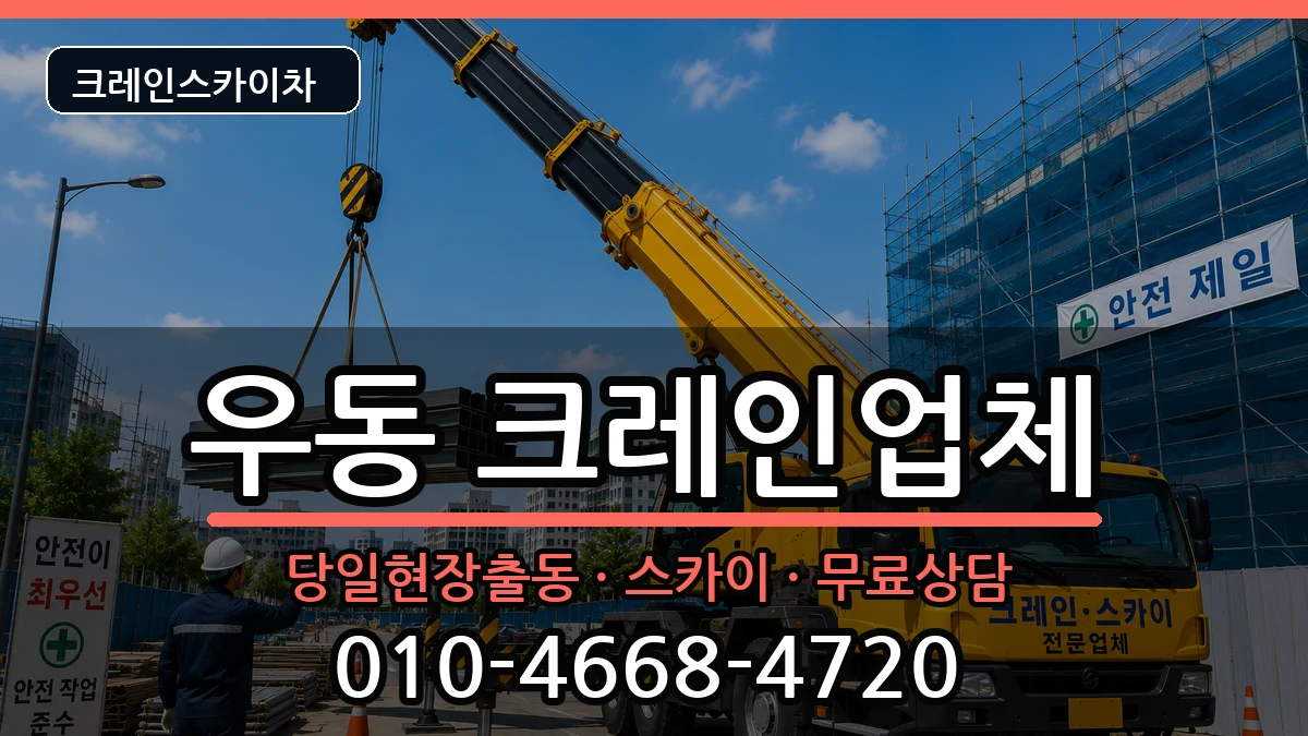 부산광역시해운대구우동 크레인 장비 처리 안내 이미지 3