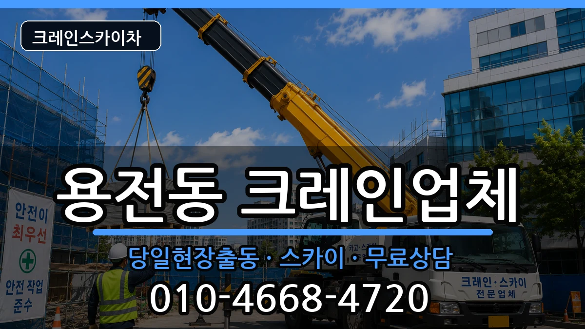 대전광역시동구용전동 크레인 대전광역시동구용전동 크레인 장비 처리 안내 이미지 2