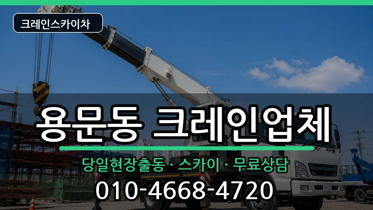 대전광역시서구용문동 크레인 대전광역시서구용문동 크레인 장비 처리 안내 이미지 3