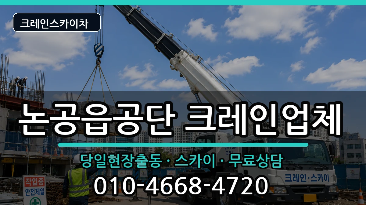 대구광역시달성군논공읍공단 크레인 장비 처리 안내 이미지 2