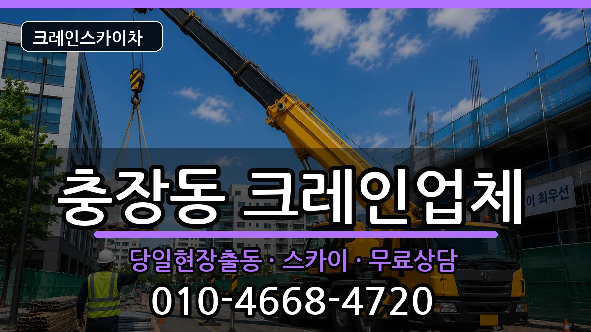 광주광역시 동구 충장동  크레인 준비형