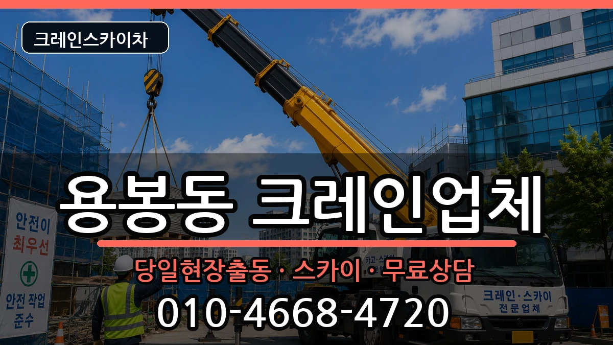 광주광역시북구용봉동 크레인 장비 처리 안내 이미지 1