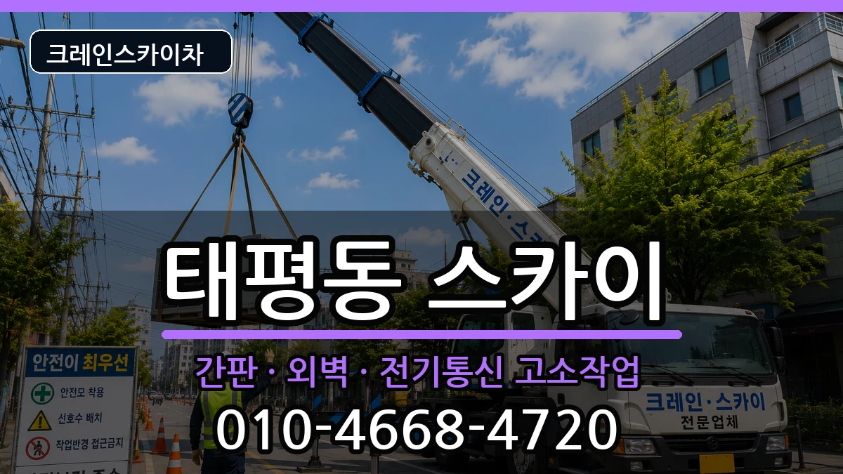 대전광역시중구태평동 스카이 대전광역시중구태평동 스카이 장비 처리 안내 이미지 3