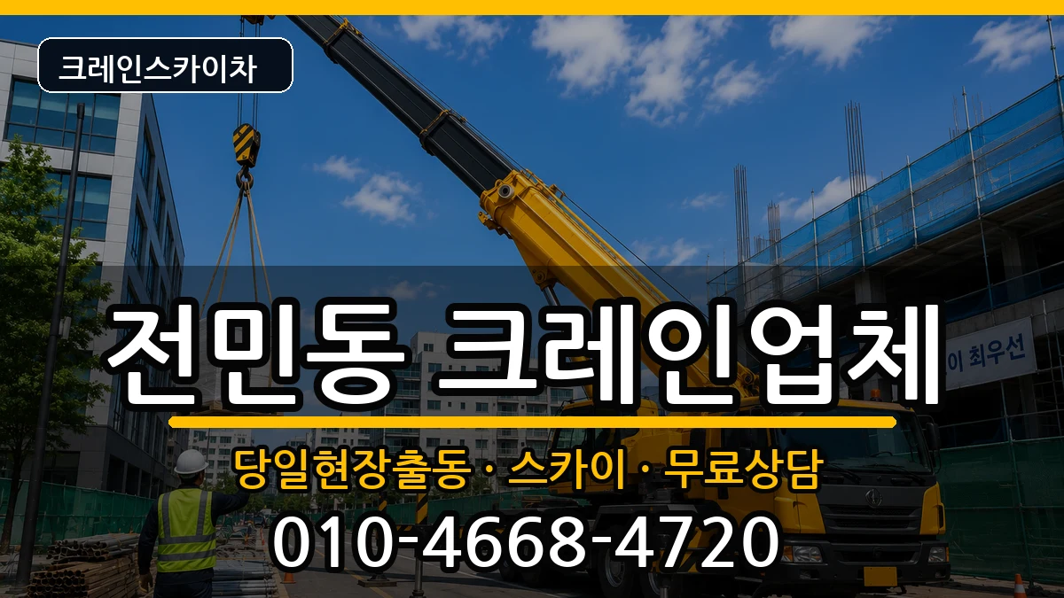 대전광역시 유성구 전민동  크레인 FAQ형