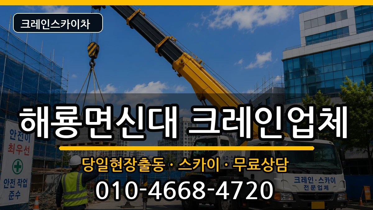 전라남도순천시해룡면신대 크레인 전라남도순천시해룡면신대 크레인 장비 처리 안내 이미지 1