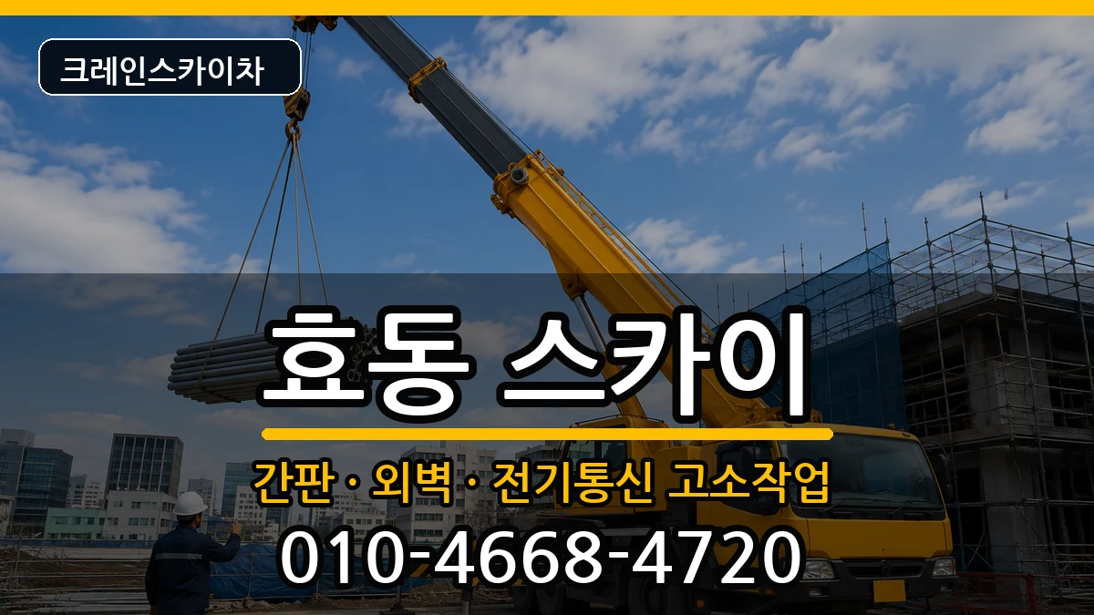 대전광역시동구효동 스카이 대전광역시동구효동 스카이 장비 처리 안내 이미지 1
