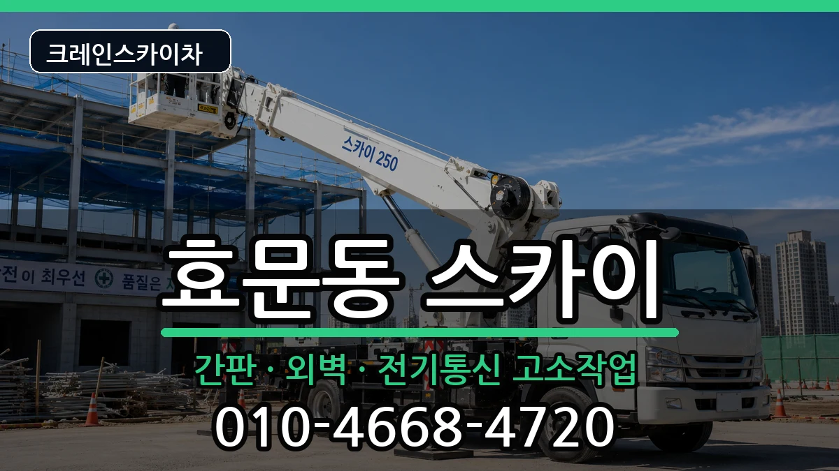 울산광역시북구효문동 스카이 장비 처리 안내 이미지 2