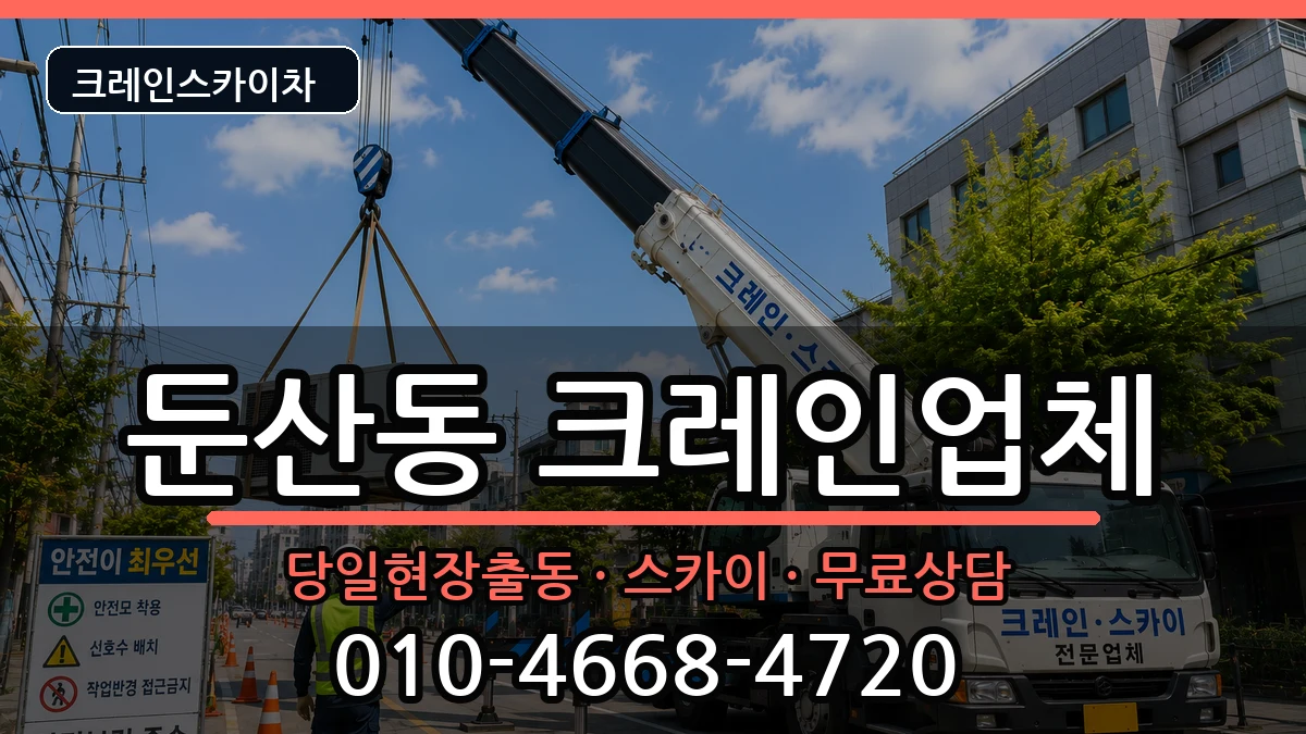 대전광역시 서구 둔산동  크레인 질문형