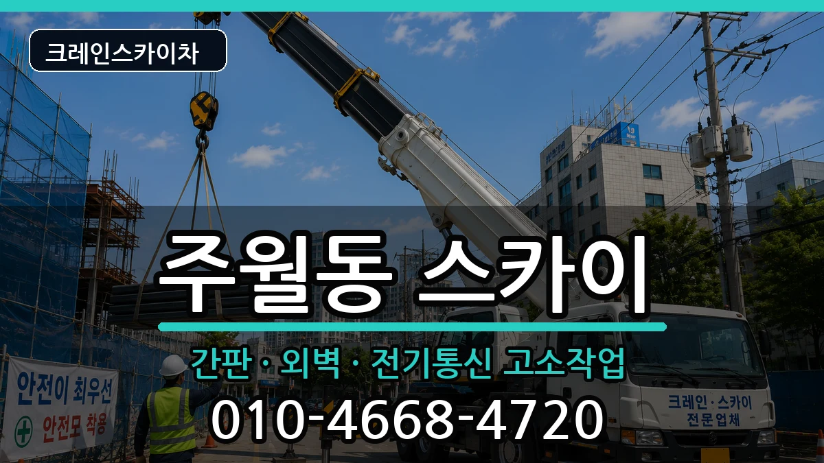 광주광역시남구주월동 스카이 장비 처리 안내 이미지 3
