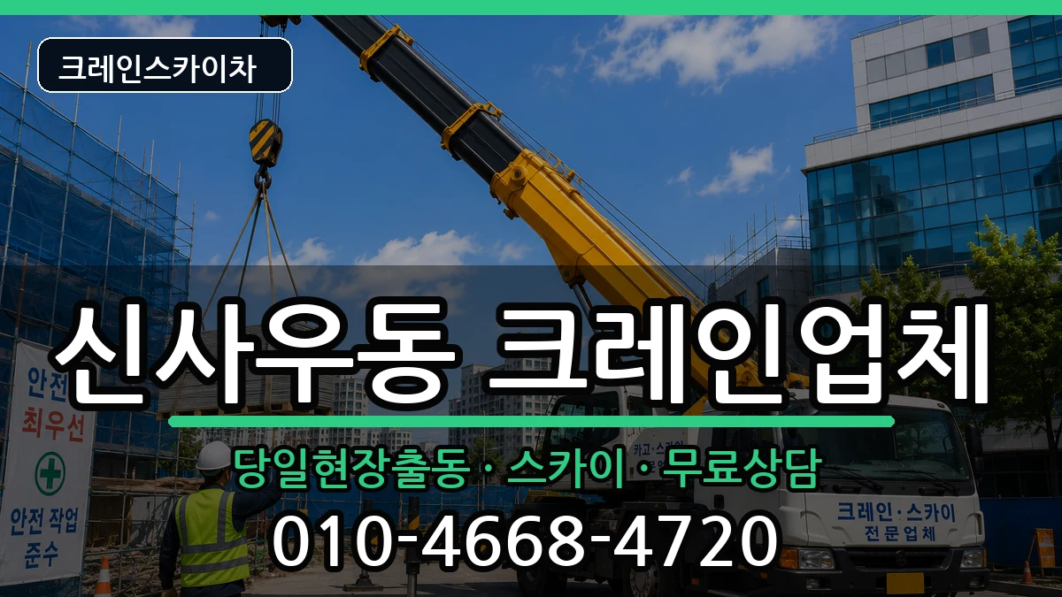 강원특별자치도춘천시신사우동 크레인 장비 처리 안내 이미지 2