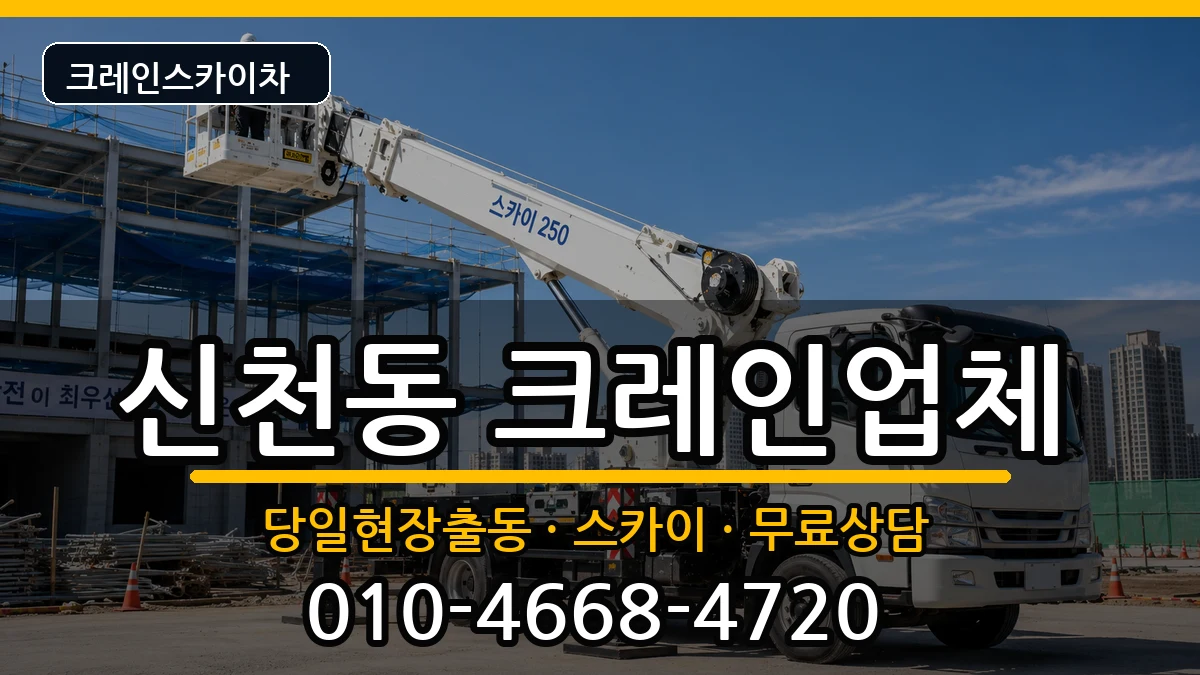 대구광역시동구신천동 크레인 대구광역시동구신천동 크레인 장비 처리 안내 이미지 1
