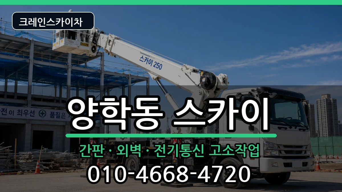 경상북도포항시북구양학동 스카이 장비 처리 안내 이미지 3