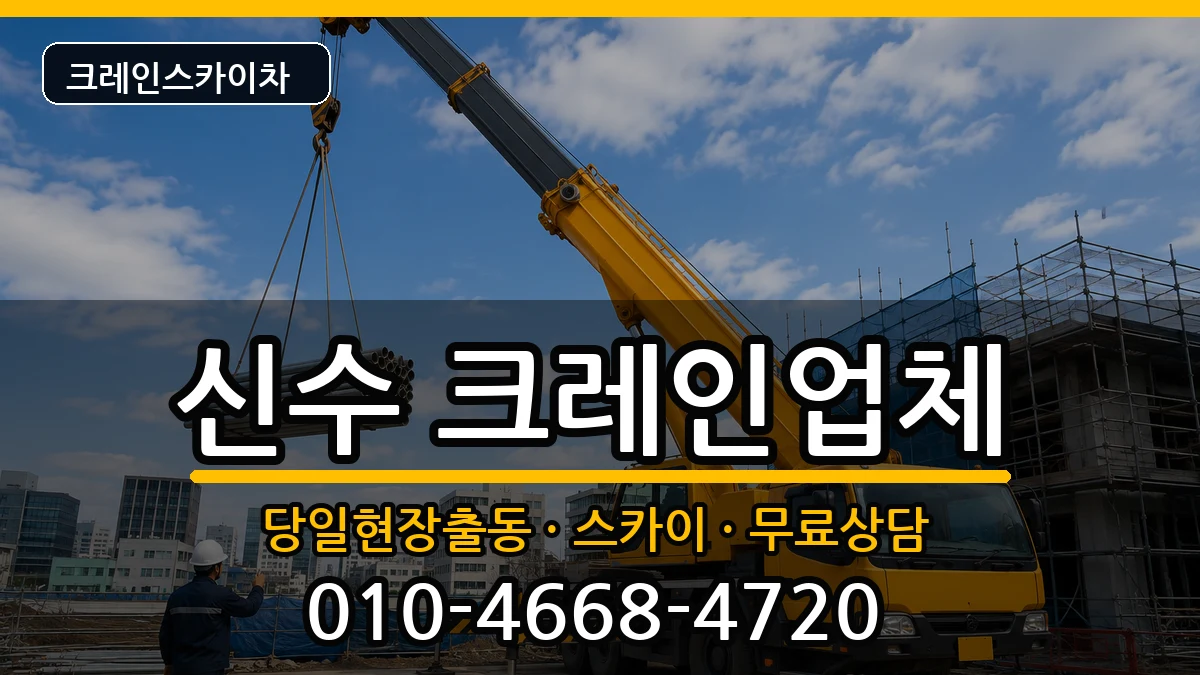 경상남도 사천시 신수  크레인 비용형