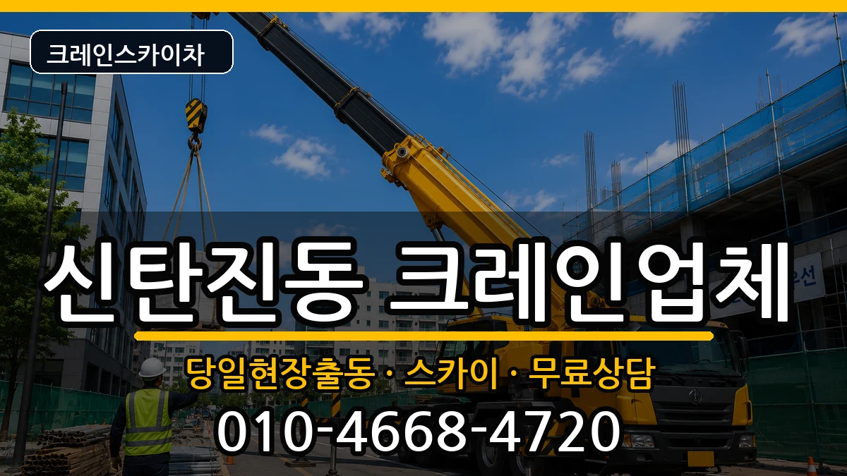 대전광역시 대덕구 신탄진동  크레인 주의사항형