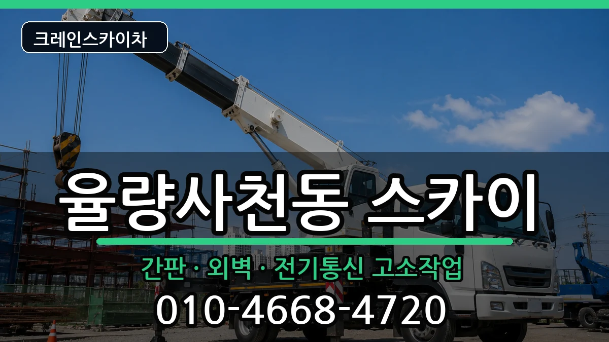 충청북도청주시청원구율량사천동 스카이 장비 처리 안내 이미지 2