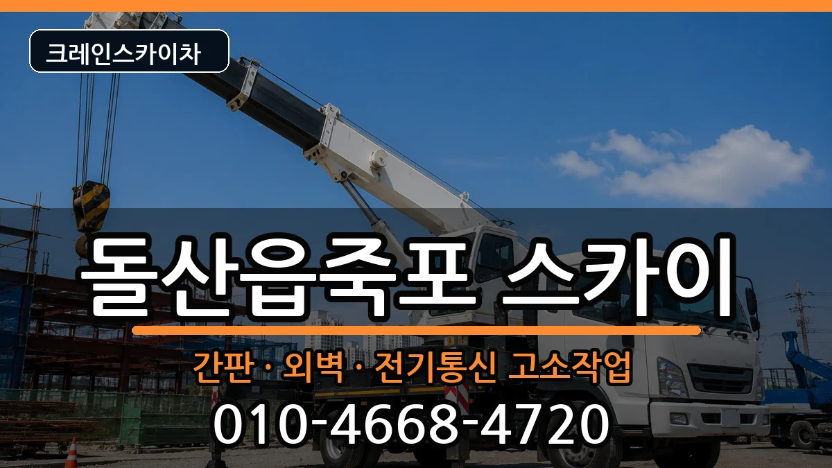 전라남도여수시돌산읍죽포 스카이 장비 처리 안내 이미지 3