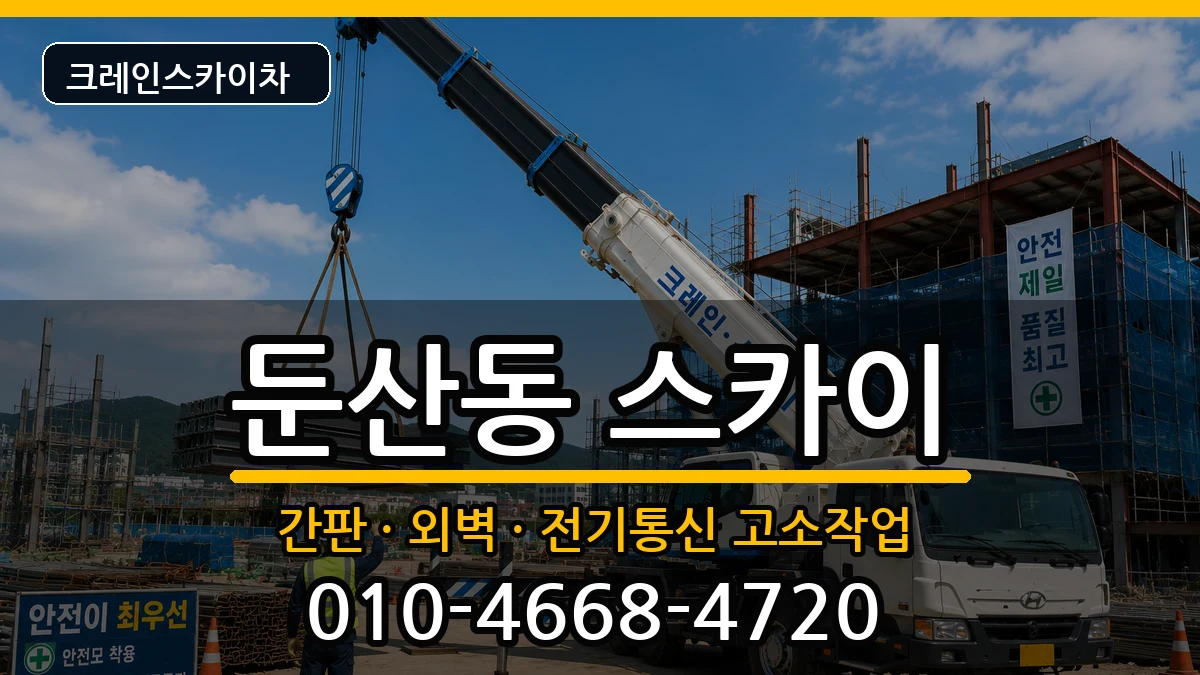 대전광역시서구둔산동 스카이 장비 처리 안내 이미지 2