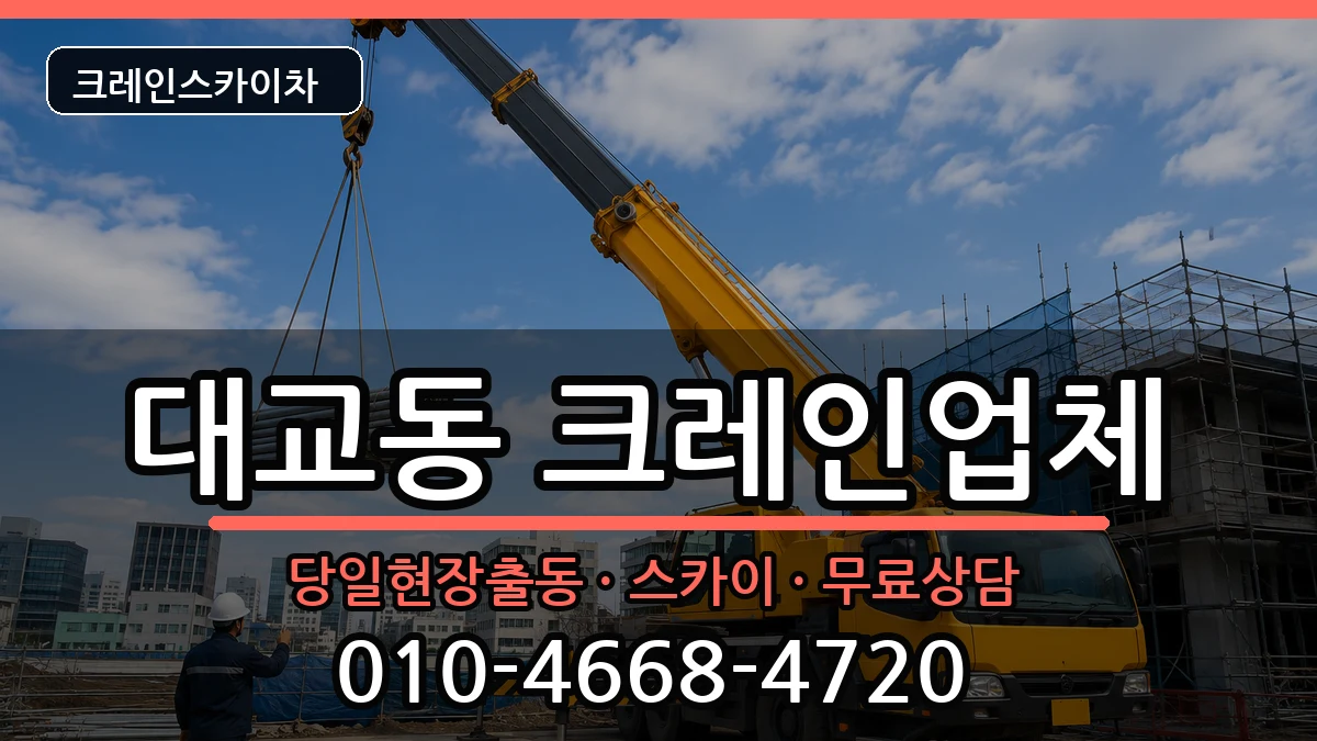 전라남도여수시대교동 크레인 장비 처리 안내 이미지 3