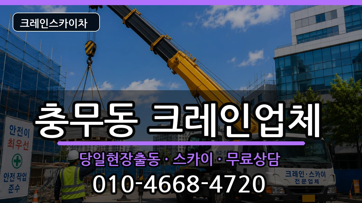 전라남도 여수시 충무동  크레인 지역형
