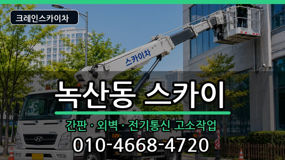 부산광역시강서구녹산동 스카이 부산광역시강서구녹산동 스카이 장비 처리 안내 이미지 1