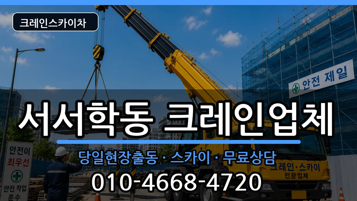 전북특별자치도전주시완산구서서학동 크레인 장비 처리 안내 이미지 2