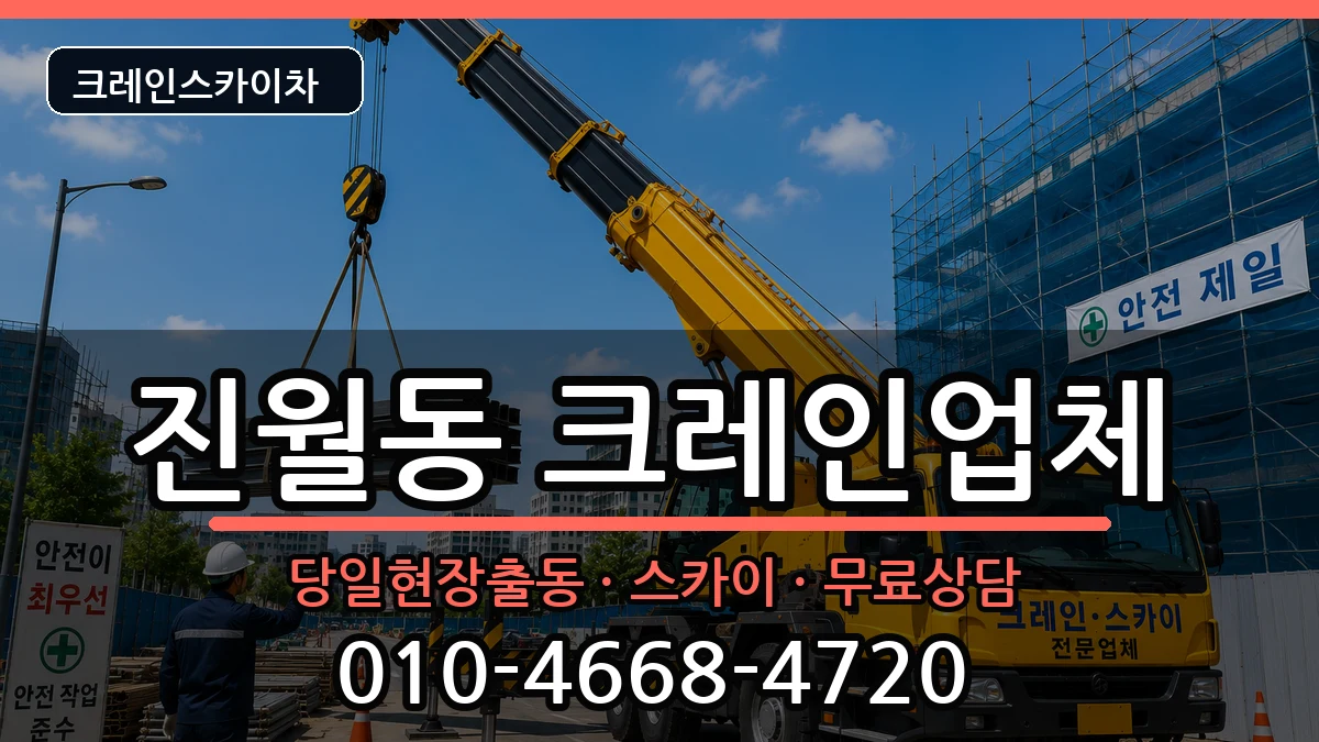 광주광역시 남구 진월동  크레인 정보형