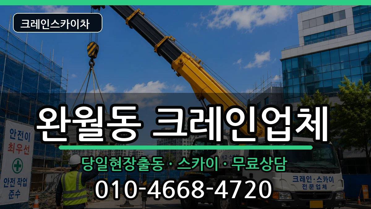 경상남도창원시마산합포구완월동 크레인 장비 처리 안내 이미지 1