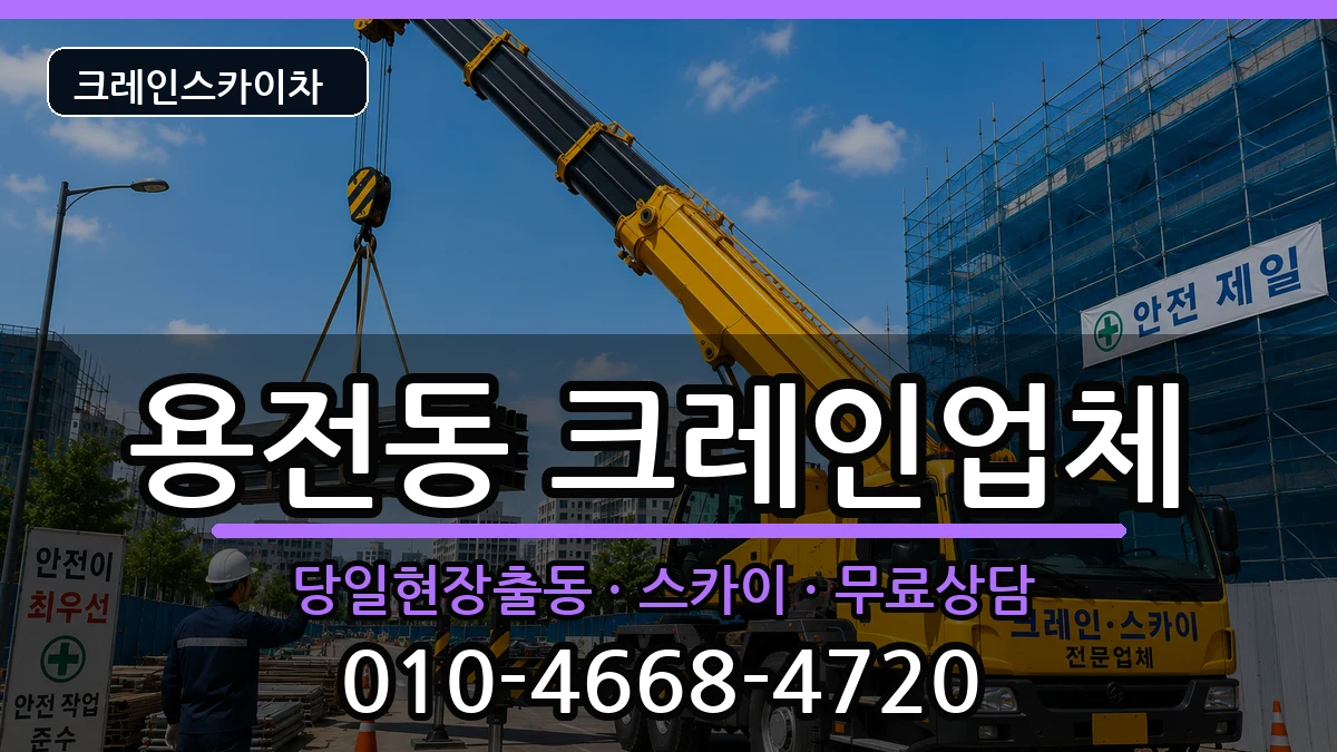 대전광역시동구용전동 크레인 대전광역시동구용전동 크레인 장비 처리 안내 이미지 1