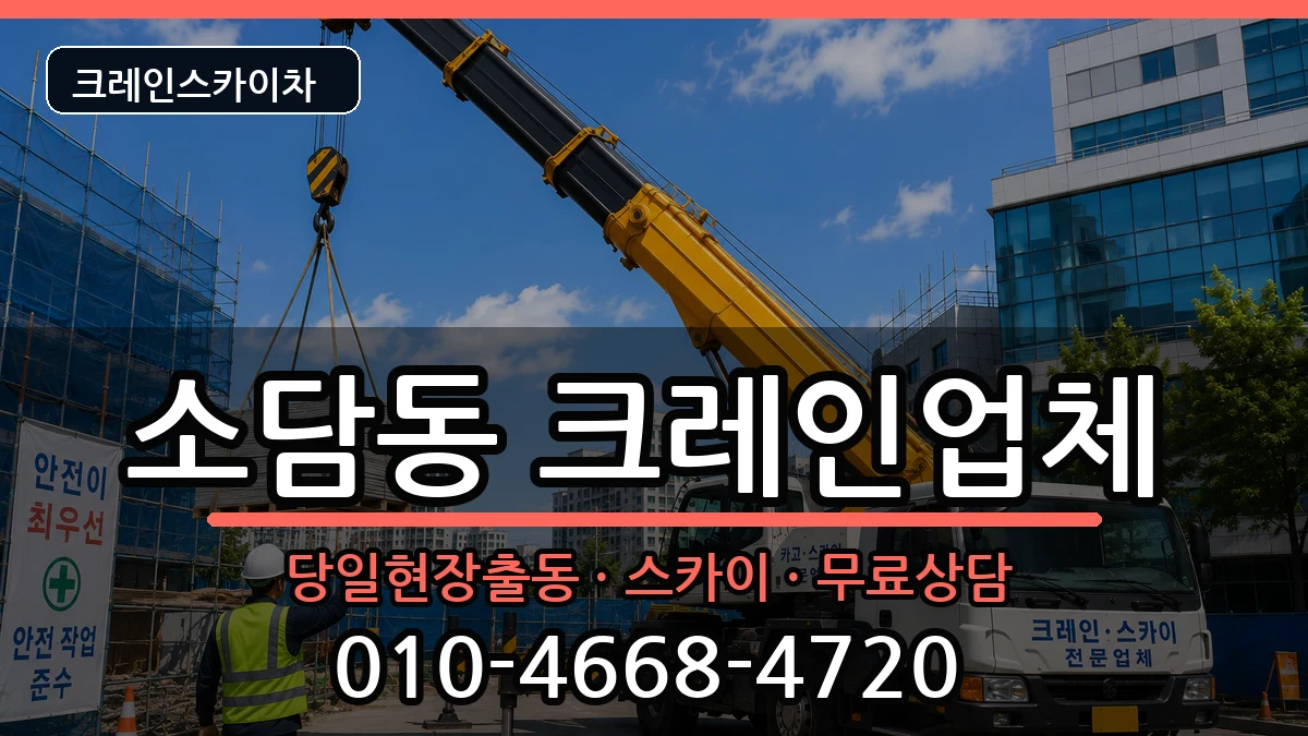 세종특별자치시소담동 크레인 장비 처리 안내 이미지 3