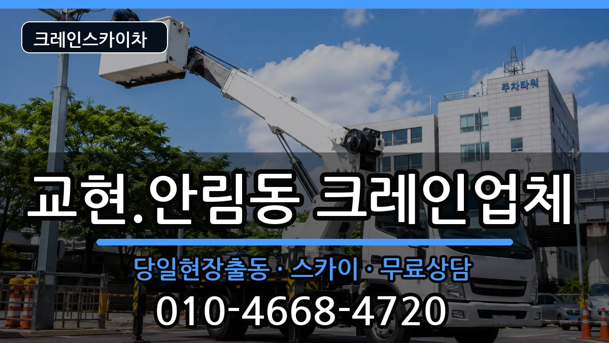 충청북도충주시교현.안림동 크레인 장비 처리 안내 이미지 1