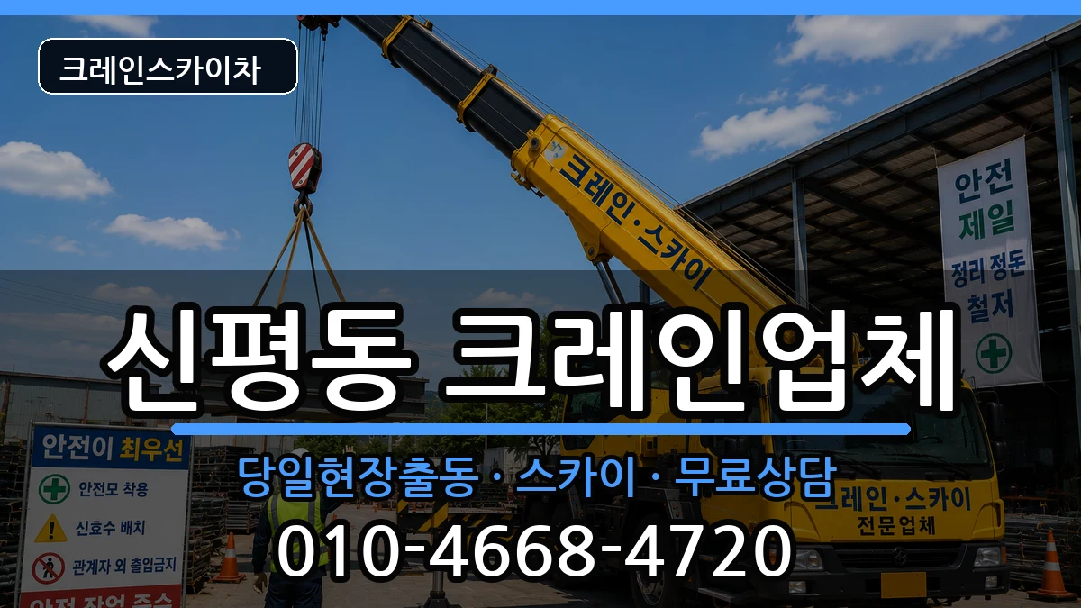 부산광역시사하구신평동 크레인 장비 처리 안내 이미지 1