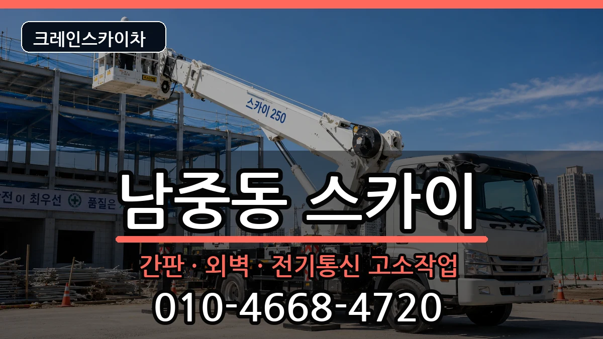 전북특별자치도익산시남중동 스카이 전북특별자치도익산시남중동 스카이 장비 처리 안내 이미지 1