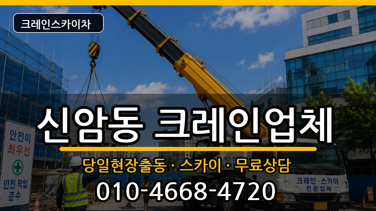 대구광역시 동구 신암동  크레인 주의사항형