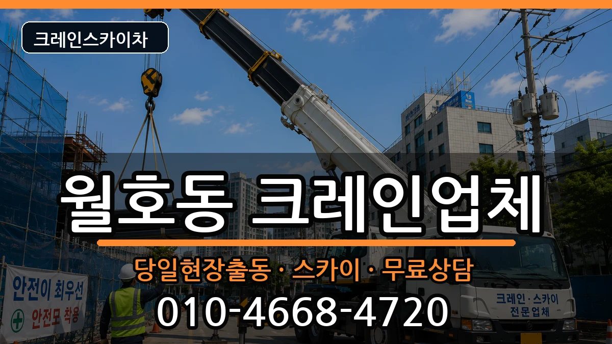 전라남도 여수시 월호동  크레인 주의사항형